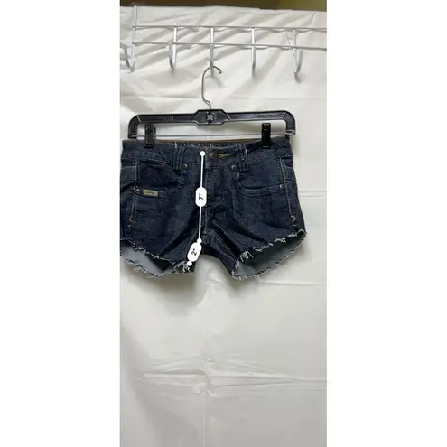 Tyler Skye Shorts Women's Size 25 Blue London Straight Cut Offs BLS