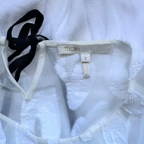 Maje Lendra Top in White Size Medium