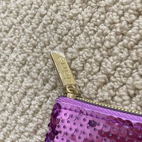 Tarte Sequin Flamingo Pink Purple Sequin Cosmetics Case Makeup Bag Like New