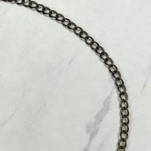 Bronze Tone Metal Plastic Hoop Chain Link Belt Circle Ring Y2K One Size (OS) ✨ Gold