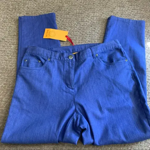 Ruby Rd NWT . Blue Lightweight Denim Cruise Control Pants 8