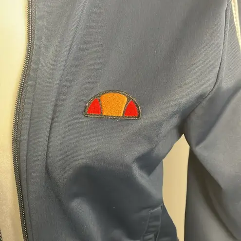 Ellesse Blue Bomber Jacket Track Laboria Blue Stripe Womens Size 6