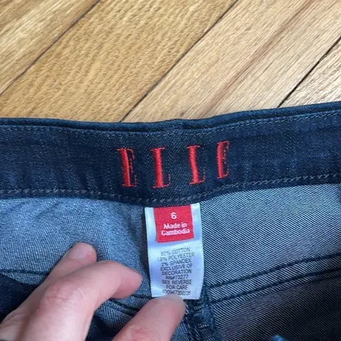 Elle Straight Leg Blue Jeans Women’s Size 6 Mid Rise Stretch Denim