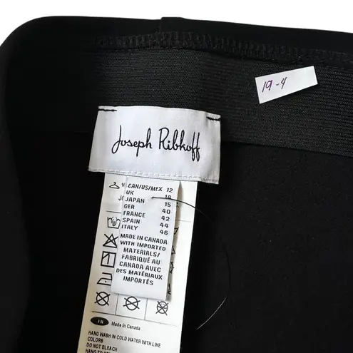 Joseph Ribkoff Black Stretch Midi Pencil Skirt Women's Size 12 NWOT | 19-4