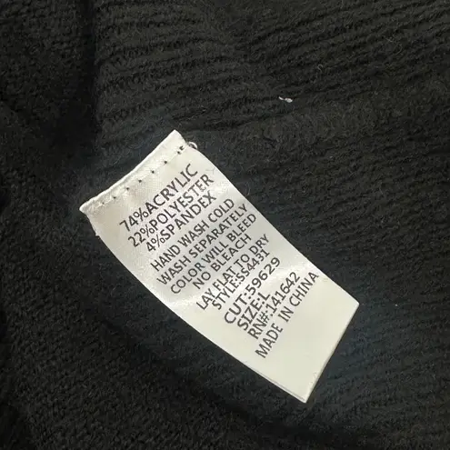 She + Sky Boutique Black Turtleneck Sweater NWT Size L