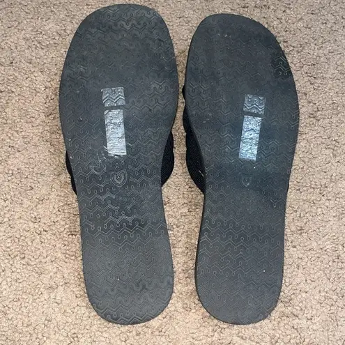 Rothy's The Summer Sandal Braided Slide Black 10.5