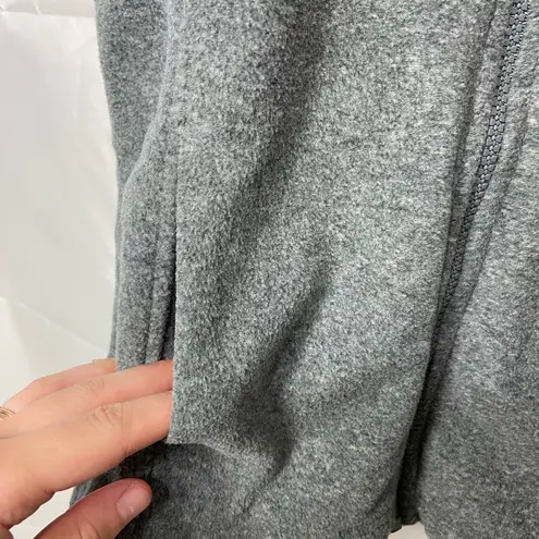 Made for life NEW women’s gray soft fleece full zip pocket collared vest SP