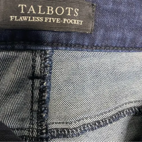 Talbots  Flawless Five Pocket Straight Curvy Dark Wash comfy Jeans Size 10