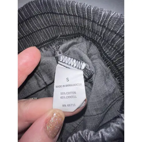 Falls Creek NWT Gray Lyocell Cotton Jogger Pants Elastic Waist Pockets Women’s S