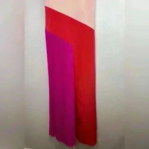 CUSHNIE Women’s Pink Pleated Midi Dress Size 2