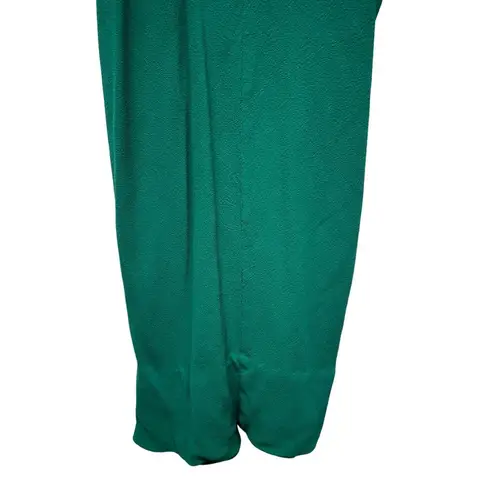 J. Crew Women's Strappy Pullover Green Midi Dress Size 12 Sweetheart Neck