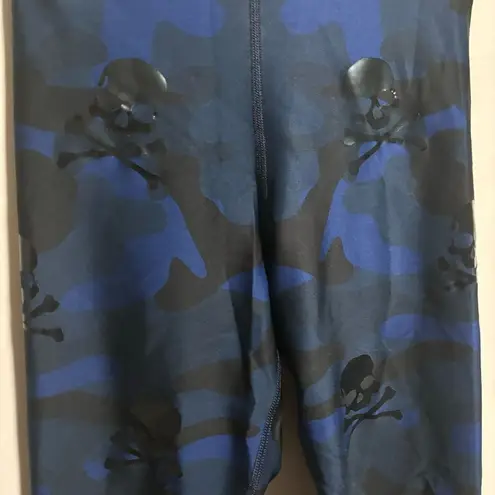 Ultracor x Soul Cycle Python Skull Camo Leggings Blue- Size Small