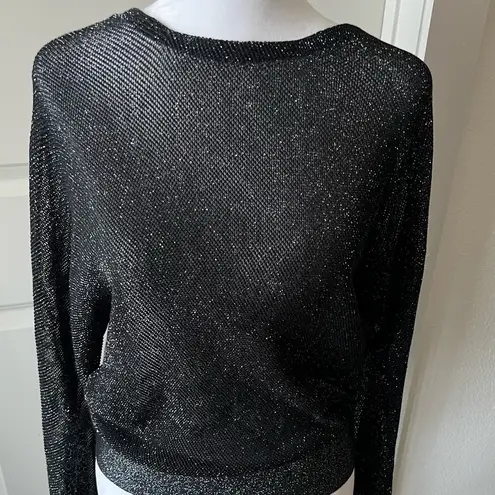 Maje Black Sparkly  Sweater - Image 7