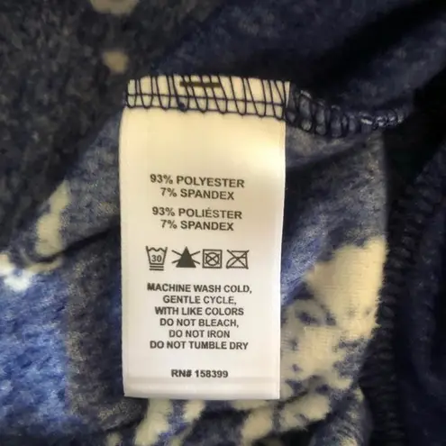 Hale Bob Pajamas NWT White Poodles Navy Pink Trim Wrist Ankles Hoodie Onesie Med