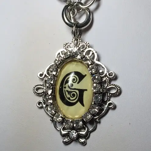 Ladies’ Old English Monogram Initial Necklace