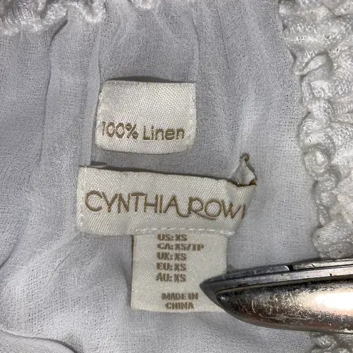 Cynthia Rowley 100% linen dress womens size XS