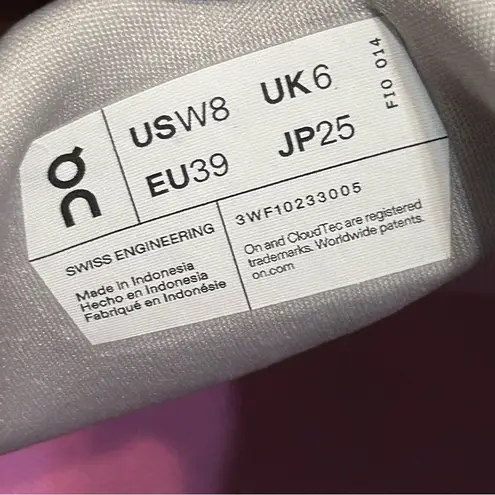 ON CLOUDSURFER mineral almond running athletic training lace up shoes sz 8 new Green - Image 3