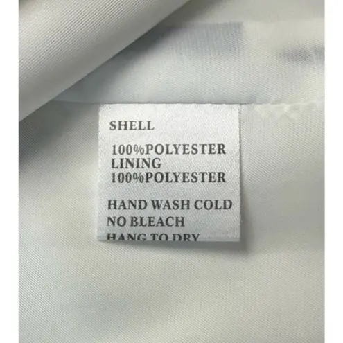 WHY Dress Rare Graffiti Print Jacket White Yellow Black Pockets 2 Buttons, Large