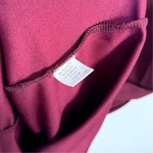 AUW Womens Burgundy Sleeveless Cutout Sheath Dress Knee Length Party Cocktail Sz M