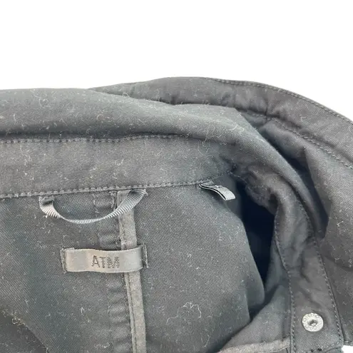 Atm Anthony Thomas Melillo Washed Cargo Jacket Cotton Black Size Medium