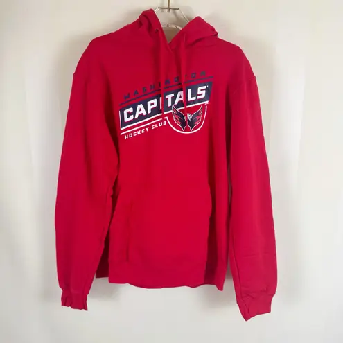 Washington Capitals Hoodie Medium Red NHL Fan Sweatshirt