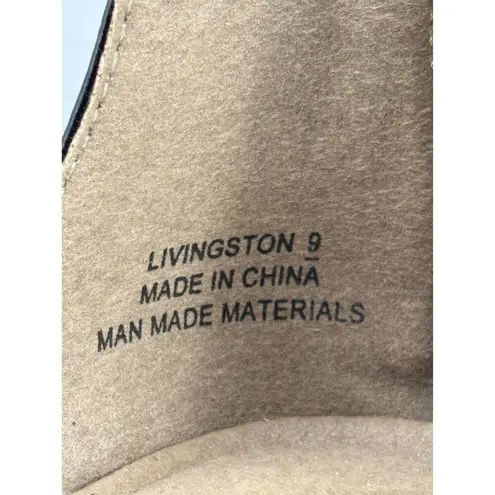 Boutique By Corkys Livingston Black & Gold Platform Sandals Womens 9