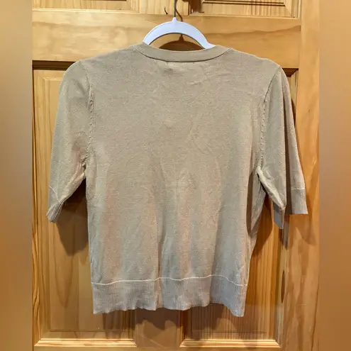 7th Avenue Design Studio New York & Co Vneck Cardigan NWT Beige Tan Size M