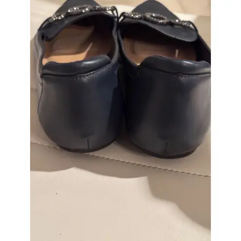 JONES NEW YORK SIGNATURE Navy Blue Pointed Toe Loafers Women's Size 10