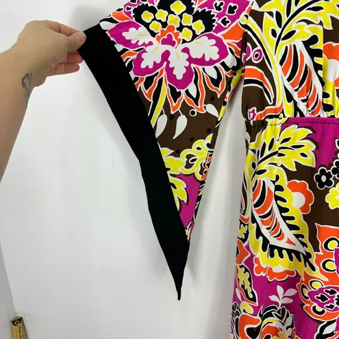 Ronni Nicole Dress 12 Multicolor Paisley Print Boho Retro Y2K Festival Dopamine