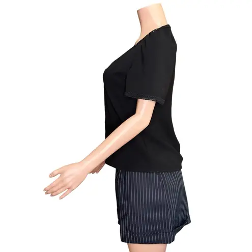 Sézane Tina Blouse, Black, FR34/US2