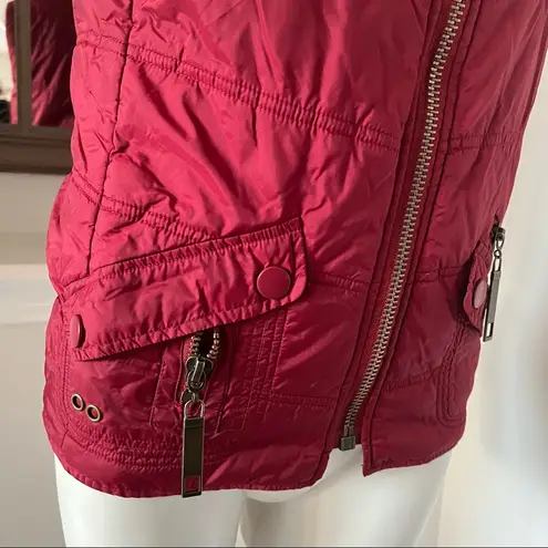Vanity Red Puffer Vest Zip
