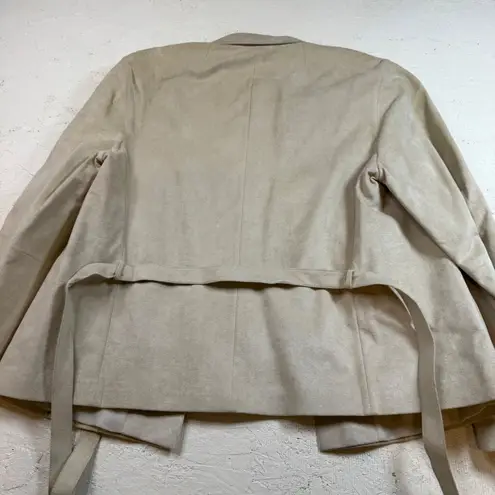 Cyril Creation Suisse Women's Tan Suede Belted Jacket & Skirt Set Size M