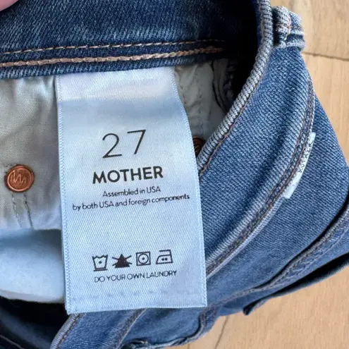 MOTHER The Super Cruiser Blue Moon Denim Jean Shorts (Cut) Size 27