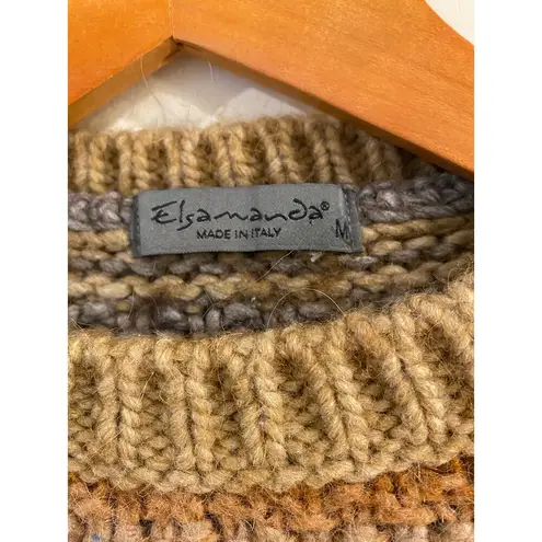 Elsamanda made in Italy Alpaca Wool Blend Sweater
Womens Medium Tan
