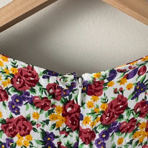 Faithfull the Brand Emilia Midi Dress in Lumina Floral Print grandmacore ruffle