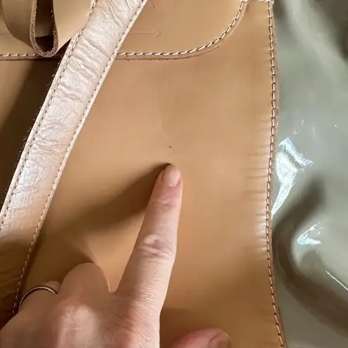 Harper Ave Orange Cream Patent Vinyl Leather Trim Backpack Bag Travel Diaper Bag