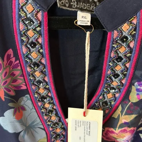 Johnny Was NWT VALERIA SILK MAXI DRESS PXL