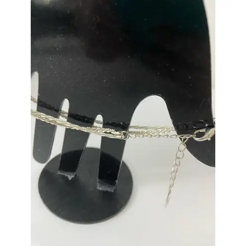 Boutique Layered chain anklet silver tone