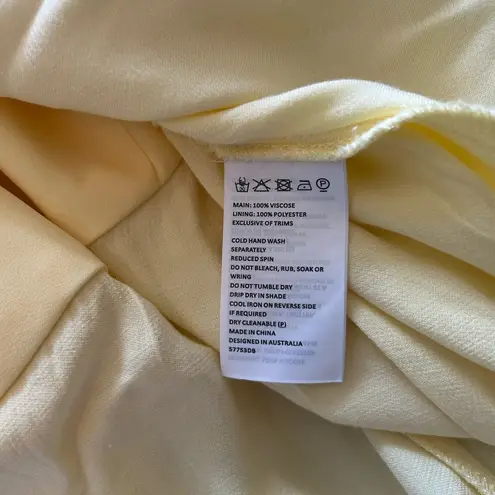 Bardot Gold Asymmetrical Sundress Spaghetti Strap