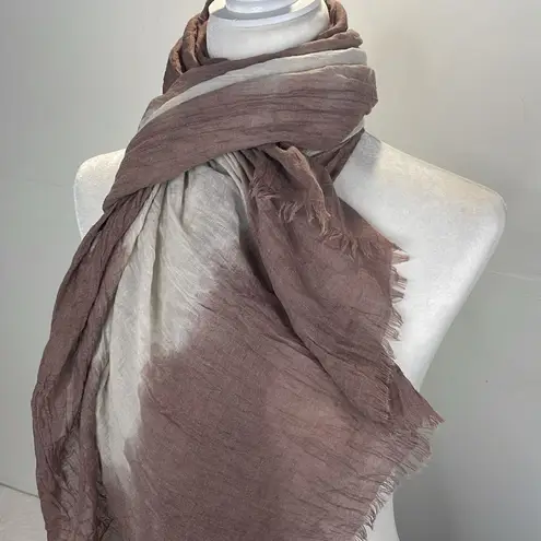 Source Unknown SCARF Ombré Rectangular with Eyelash trim