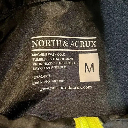 North & Acrux Color Block Windbreaker Medium Black
