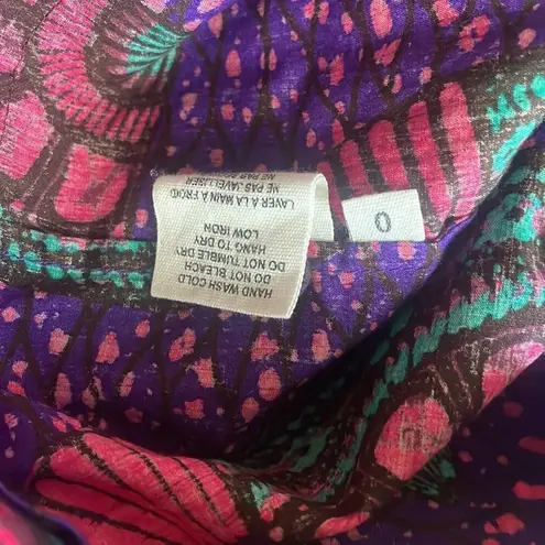 Ulla Johnson Tulia Printed Cotton Top In Purple