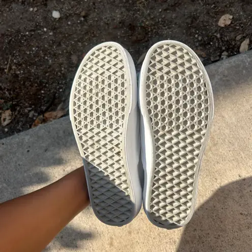 Vans White Slip On