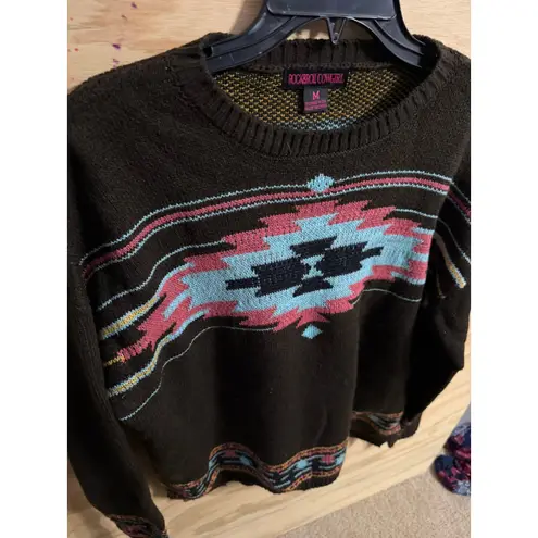 Rock & Roll Cowgirl Women's  Medium Aztec Western Sweater Knit