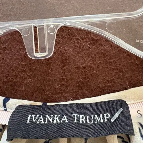 Ivanka Trump  Cream Floral Blouse