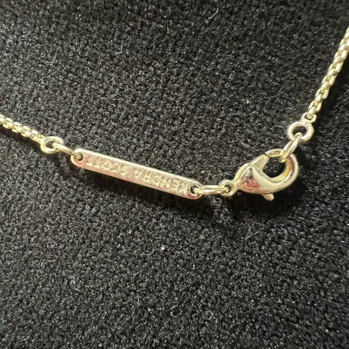 Kendra Scott  Gold Pattie Necklace with Drusy Stone Necklace