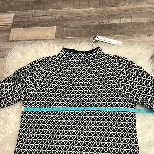 Nicole Miller NWT  sweater dress mini heart print S