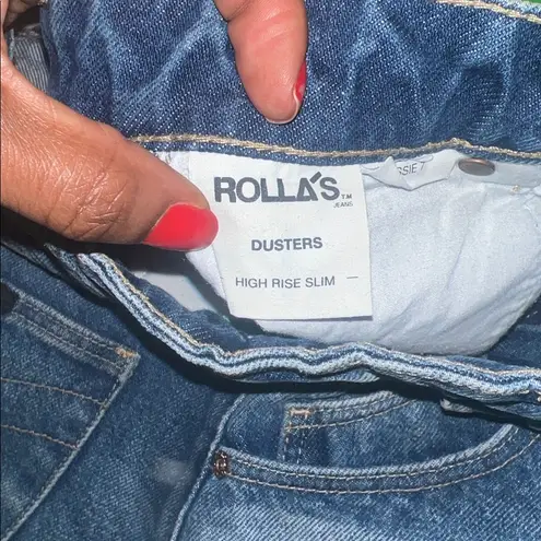 ROLLA'S High Rise Dark Blue Jean Shorts size 25