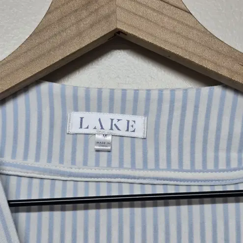 Lake Pajama Kimono White Blue Striped Dream Modal Lounge Pima Belted Medium