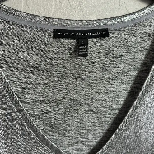 White House | Black Market  Metallic Top